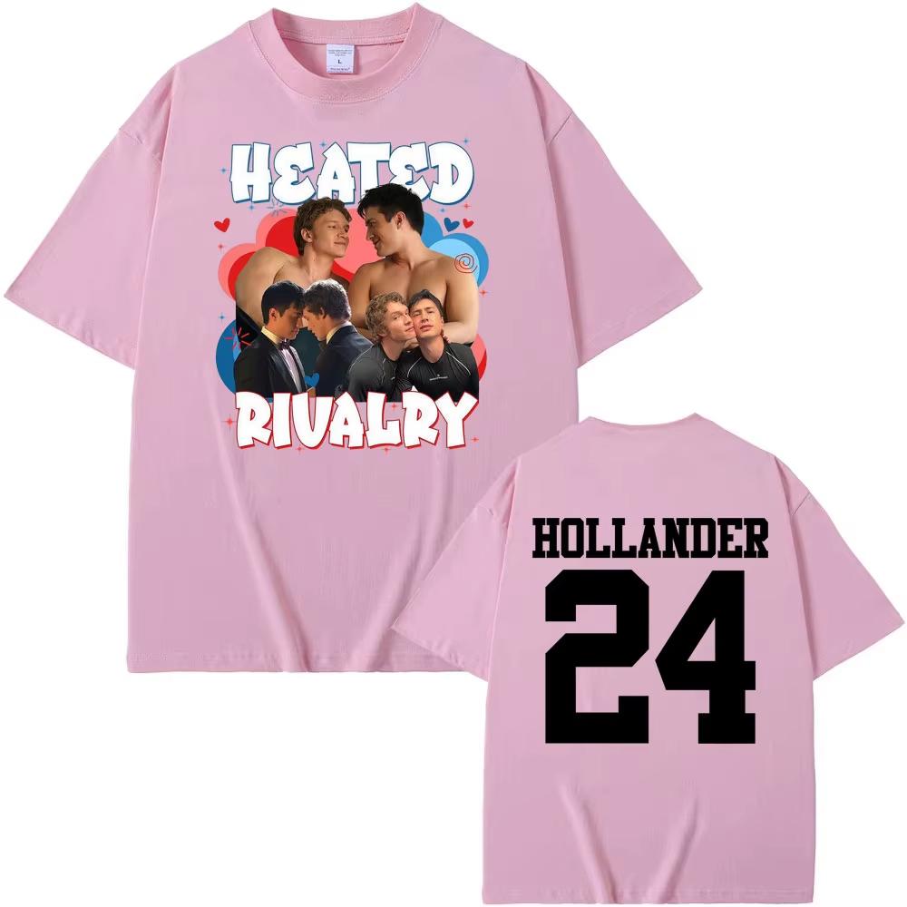 Heated Rivalry Shane Hollander Ilya Rozanov Tshirts Unisex Vintage Fashion Aesthetic Couples Summer Tshirt Casual Comfort Top