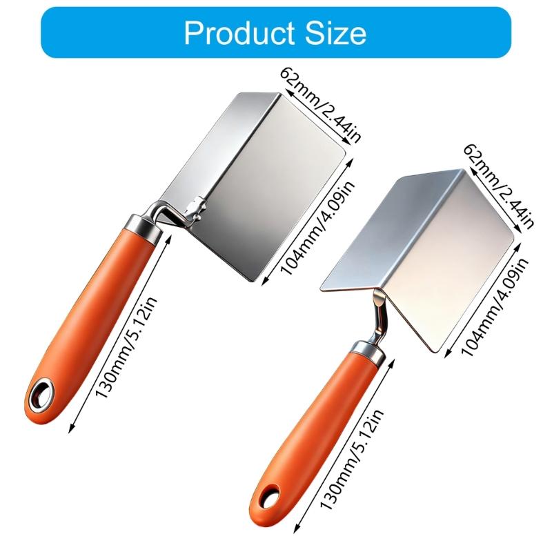 90°Angle Corner Trowel Steel Concrete Finishing Tool Accurate Design for Smooth Corners Comfortable NonSlip Handle