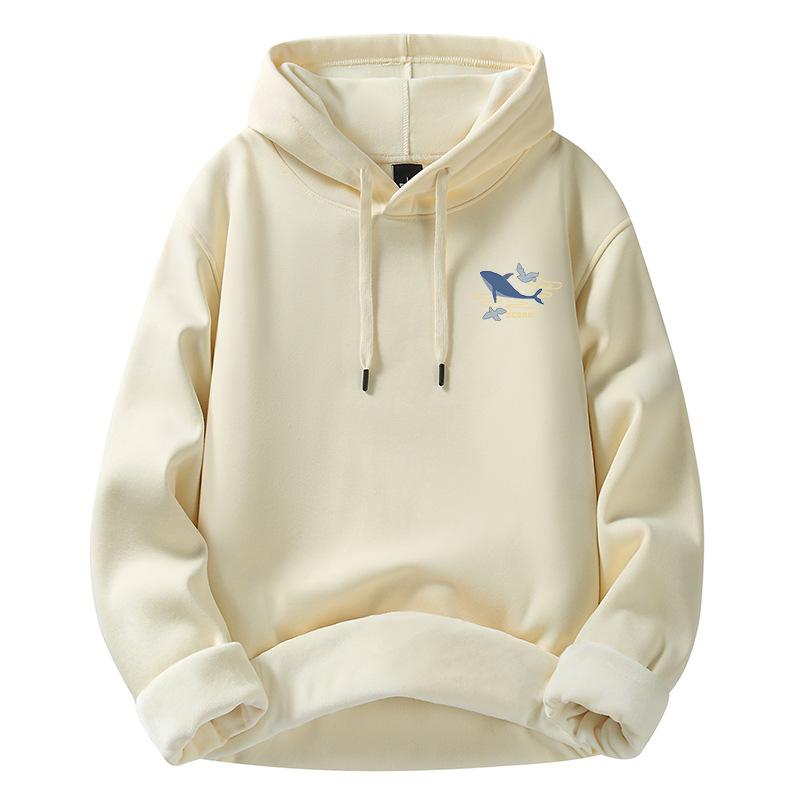 Modischer Kapuzenpullover für Herren, lockeres, warmes Sweatshirt, trendiges Freizeitoberteil