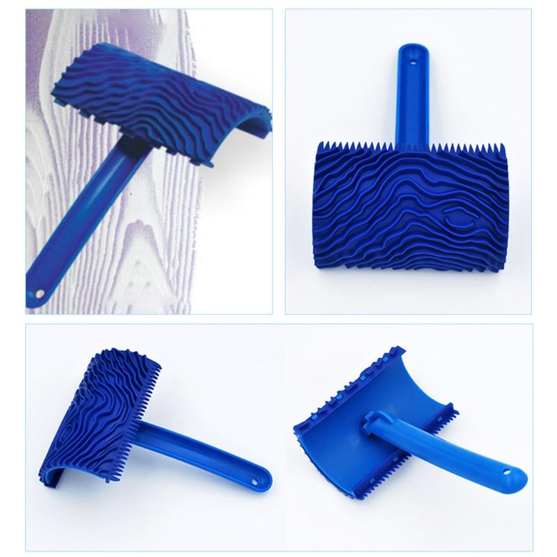 Wood Graining Painting Tool Wood Grain Tool Wall Art Paint Wood Grain Pattern Rubber DIY Graining Tool for Wall Decor