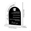 Acrylic Sign for Wedding Events and Reception Table Keepsake Decoration
