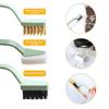 Kitchen Cleaning Brush Set, Deep Gas Stove Brass Wire Brush Gas Range Brush Scrubber Brush for Range Hood Grease Grime