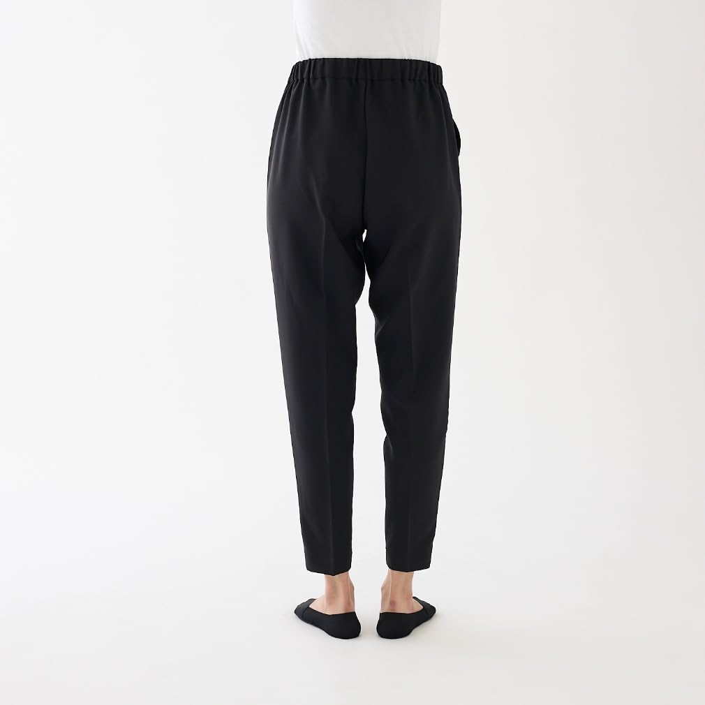 Gunze Sabrina Tapered Stretch Navy Pants, SQX851, Women's,