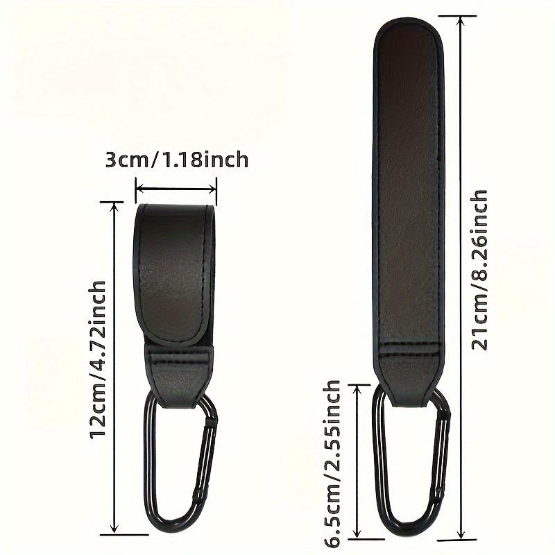 1/2 stk Barnevognkroker for Vesker PU Lær Universell Klatrespenne Vognorganisator Bleieveskehenger Barnevognstilbehør