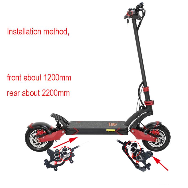 ZOOM Bike Electric Scooter Power Off Control Oil Hydraulic Disc Brake Caliper 2200 1200mm for Zero 10X 11X KUGOO G Booster G1