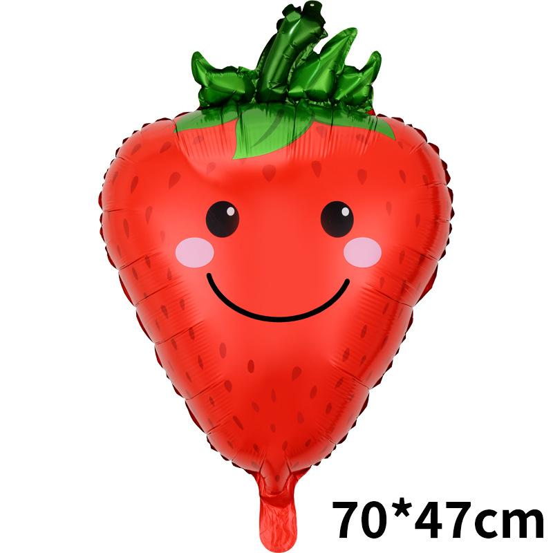 Special-Shaped Vegetable Fruit Aluminum Film Balloon Broccoli Orange Carrot Tomato Fruit And Vegetable Theme Decorative Balloon