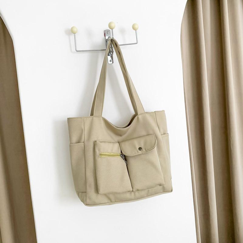 Stylish Large Capacity Nylon Tote Bag For Women Ideal For Work Commute And School