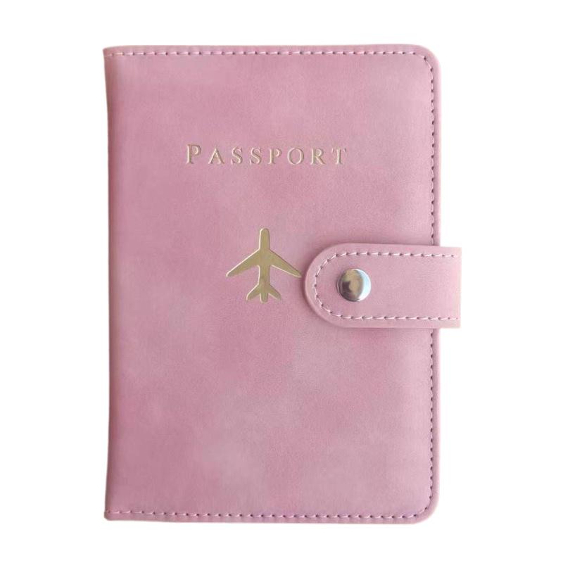 Cross-Border RFID Leather Passport Holder: Multifunctional, Portable, Anti-Theft, Anti-Scratch Card Slot Case.