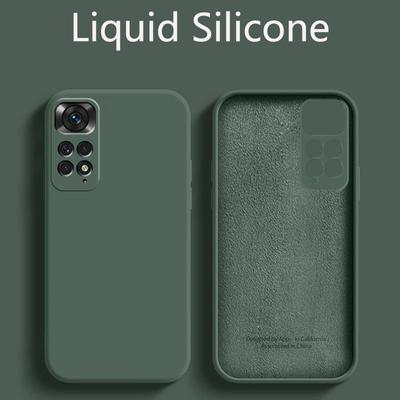 Per Xiaomi Redmi Note 11 Custodia Redmi Note 9 10 11S 12 Pro Cover Nuovo Silicone Liquido Antiurto Bumper Redmi Note 11 Global Case