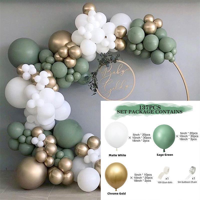 Birthday Arrangement Balloon Set Balloon Chain Black Gold Balloon Set Birthday Arrangement Package Balloon