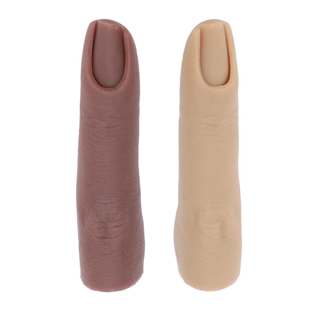 Silicone Practice Finger Soft Nail Training Model Bendable Flexible Mannequin with Joint