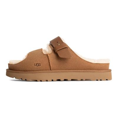 Newborn Series Porter Soufflé Einfache Mode Pantoletten Damen Sandalen Kastanie 1167611-CHE