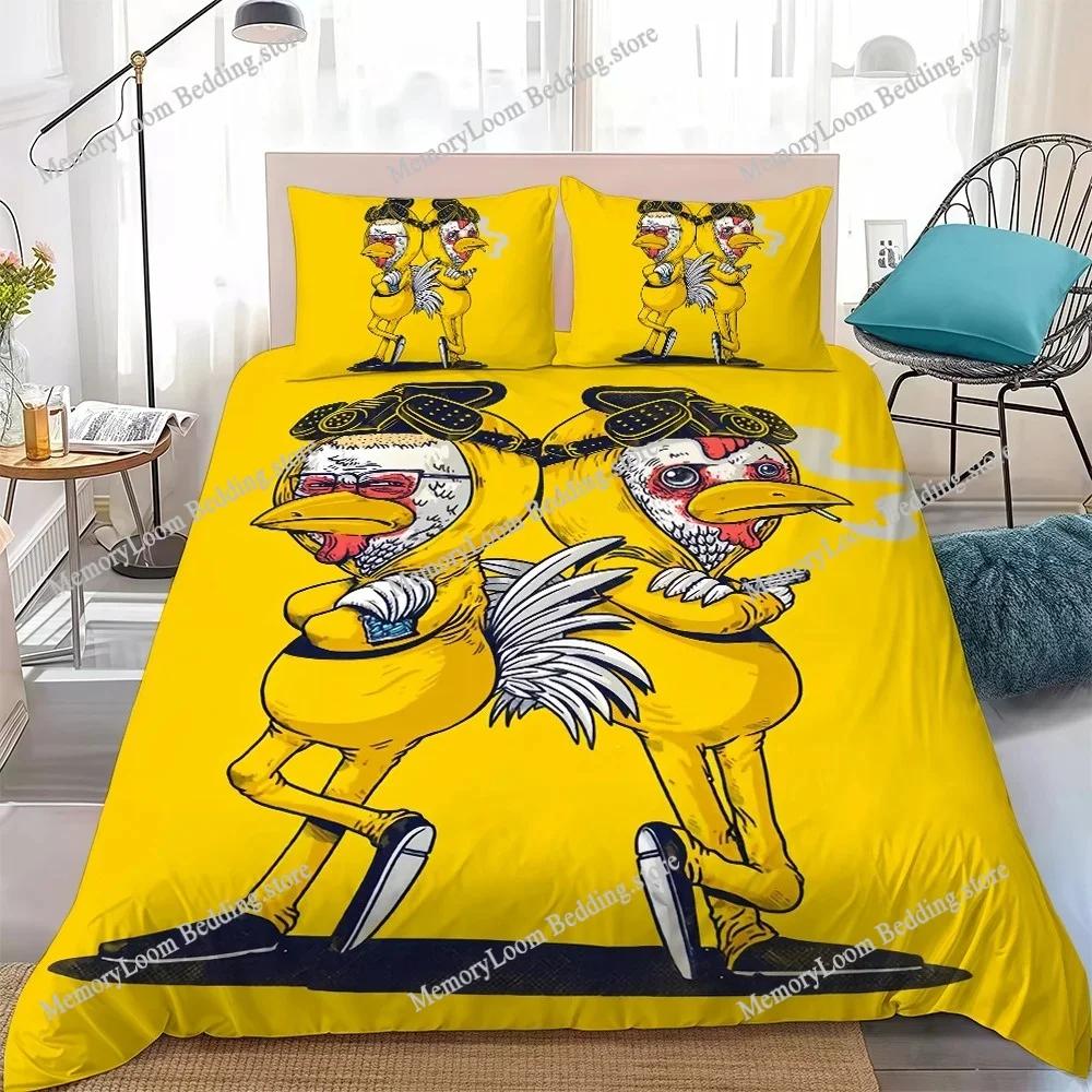 Film B-Breaking Bad Los Pollos Duvet Cover Set Bedding Soft Laundry Cotton Bed Four Seasons Student Dormitory Home Textile