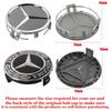 4pcs 75mm Car Wheel Center Caps Hub Caps For Mercedes Benz W176 W177 W204 W205 X156 X253 W117 W166 A C E CLA CLK GLE GLA GLC GLK KIY7