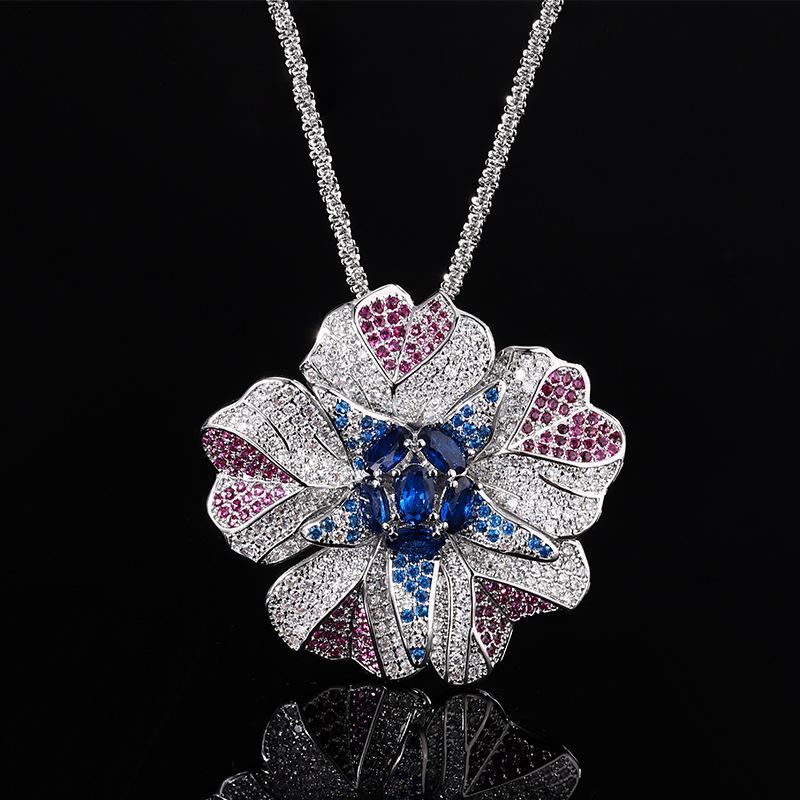 

Брошь с драгоценными камнями Ожерелье Двойного назначения Аксессуары для одежды Костюм Ципао Свитер Корсаж Брошь от света Женская