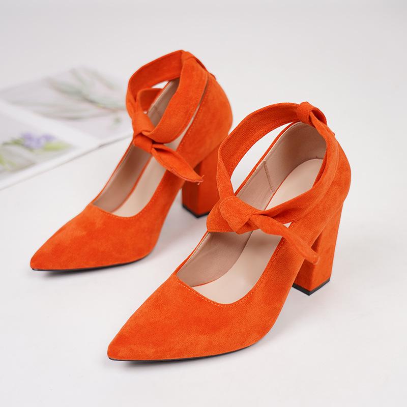 Women's Pointed Toe Lace-up Flats & French High Heels - New Fashion Style