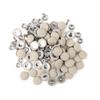 Car Interior Trim Clips 60PCS Set Beige Fabric Coated Metal Roof Headliner Retainer Rivets Anti-Rust OEM Style Install with Tool