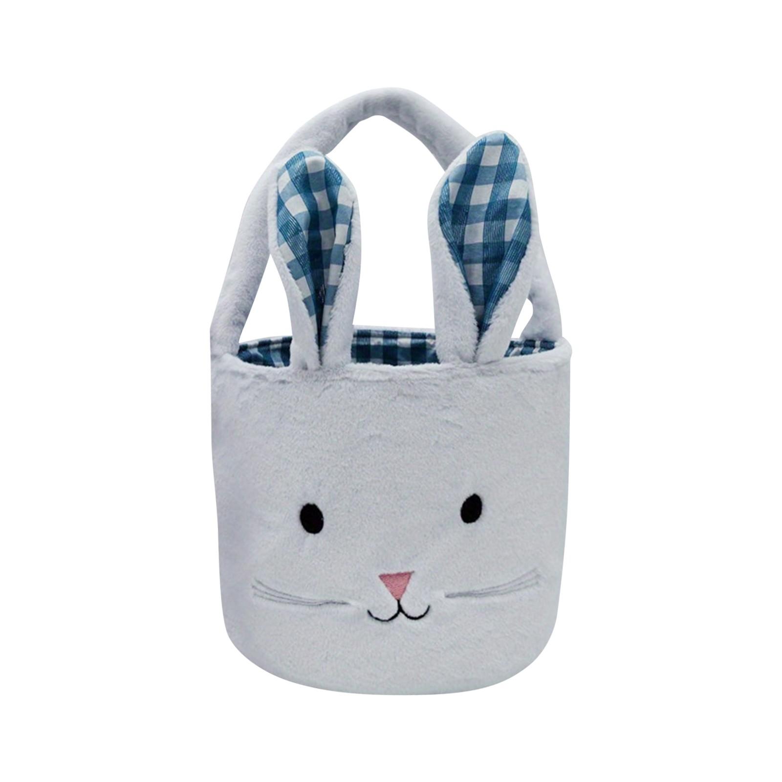 

Товары для пасхальных домашних вечеринок Корзина для игр с охотой на яйцами Кукольная тканевая корзина Украшение интерьера One Size синий