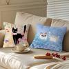 Cute Cartoon Cat Pillow Gift Home Office Decoration Bedroom Sofa Car Cushion Cover Case 45x45