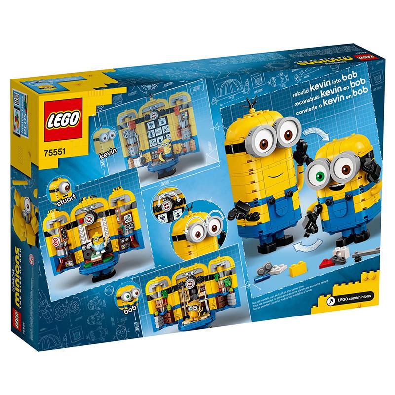 LEGO 75551 Brick-built Minions and their Lair Block Toys