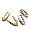 Gold Oval Wassertropfen High-End Metall Ohrklemme Ohrringe - Einzigartiges europäisches & amerikanisches Design