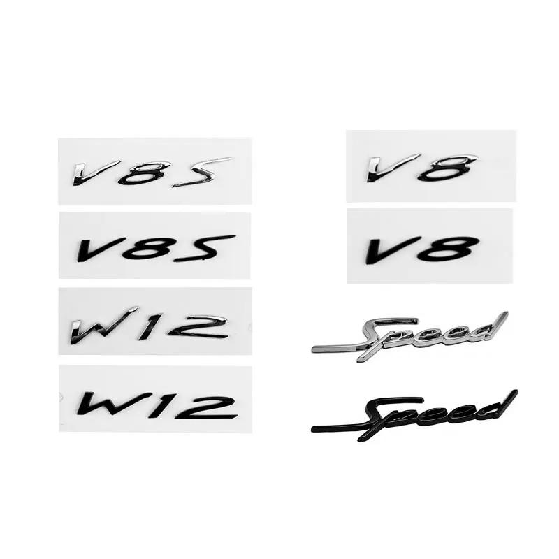 3D Speed V8 V8S W12 BE logo Błotnik Samochodu Naklejka Emblemat Boczny Nadwozia Akcesoria
