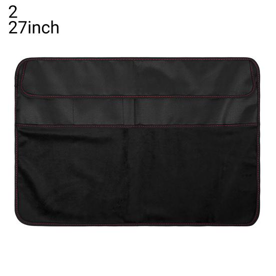 Dust-proof Cover Waterproof Wear-resistant Anti-scratch Desktop Monitor Faux Leather Protective Cover for iMac 21 Inch/27 Inch