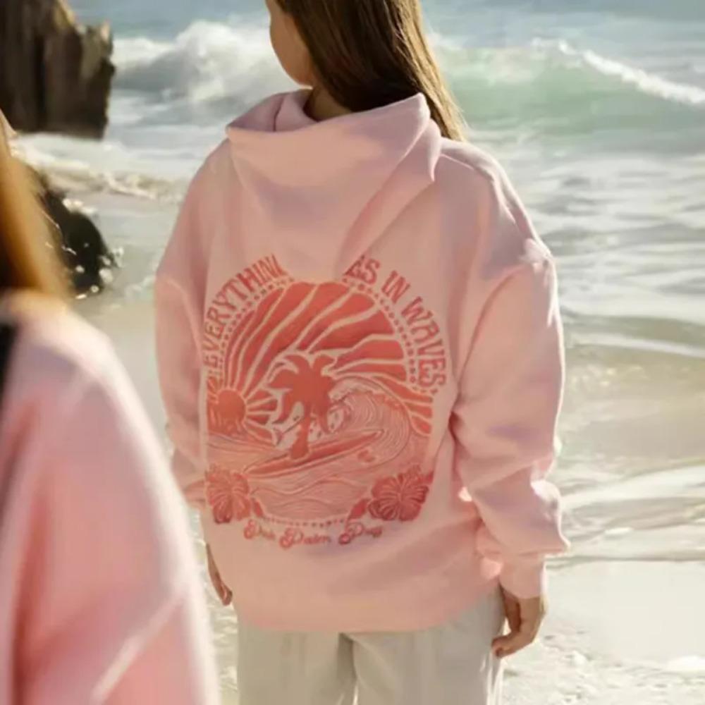 RogueWave Fashion Embroidery Hoodies Casual Loose Sweatshirt
