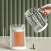 2026+ Freezer Beer Glass,Freeze Mugs with Handle,Double Walled Cups,Keep Drinks Cold,Freezing Beer Mug Gifts for Mens