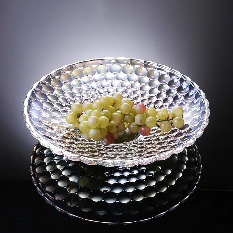 

Высококачественная легкая роскошная европейская бытовая хрустальная тарелка для фруктов большая тарелка для фруктов офис новоселье