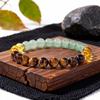 Festive Gifts Green Aventurine Citrine And Tiger Eye Beaded Bracelet Warm Fashion Jewelry For Men And Women Daily Wear Simple Versatile Accessory