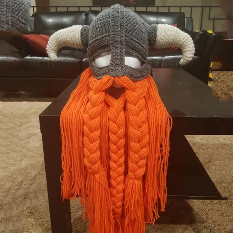 

Новая шапка с кошачьими ушками, связанная вручную, с рогом дьявола, забавная женская шерстяная теплая вязаная шапка на осень и зиму adult 57-59cm