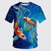 Men Marine Animal Graphic Tees Casual Loose Short Sleeve Tops Round Neck Streetwear T Shirts