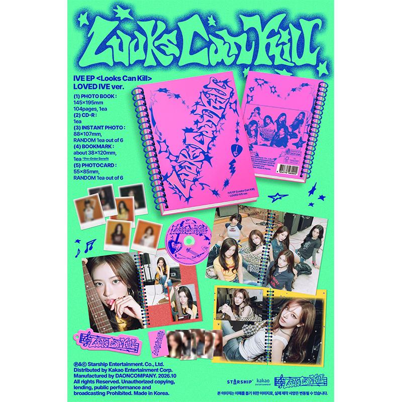 [Förhandsbeställning] IVE - EP [Looks Can Kill] LOVED IVE ver. (Begränsad) (Onlineförmån)