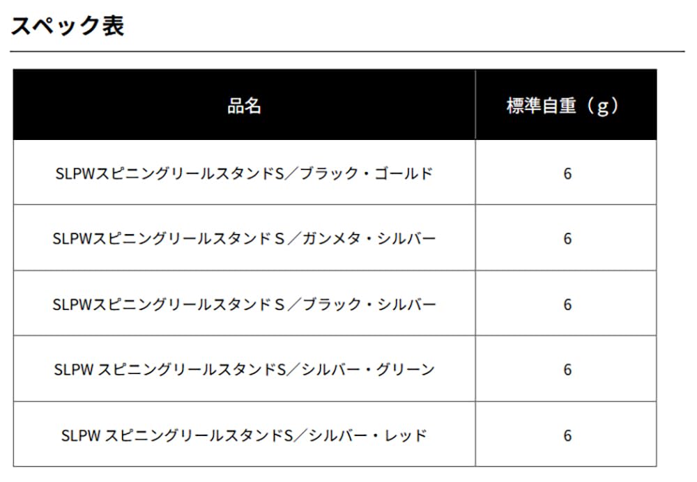 SLP WORKS SLPW Spinning Reel Stand S Silver/Green