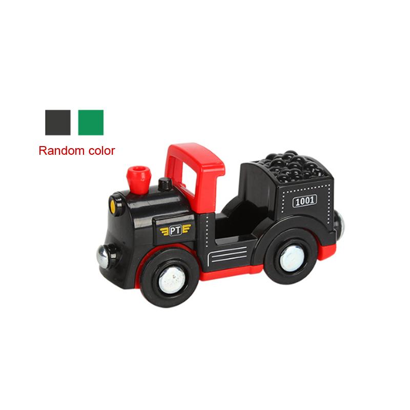 Plastic Inertial Police Car Engineering Vehicle Trailer Compatible with Wooden Thomas Train Track Toy