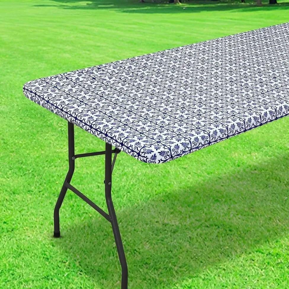 PEVA Waterproof Table Cloth Washable and Stain-resistant Design for Home Kitchen Dining Garden Terrace,Coffee Dining Table Cloth