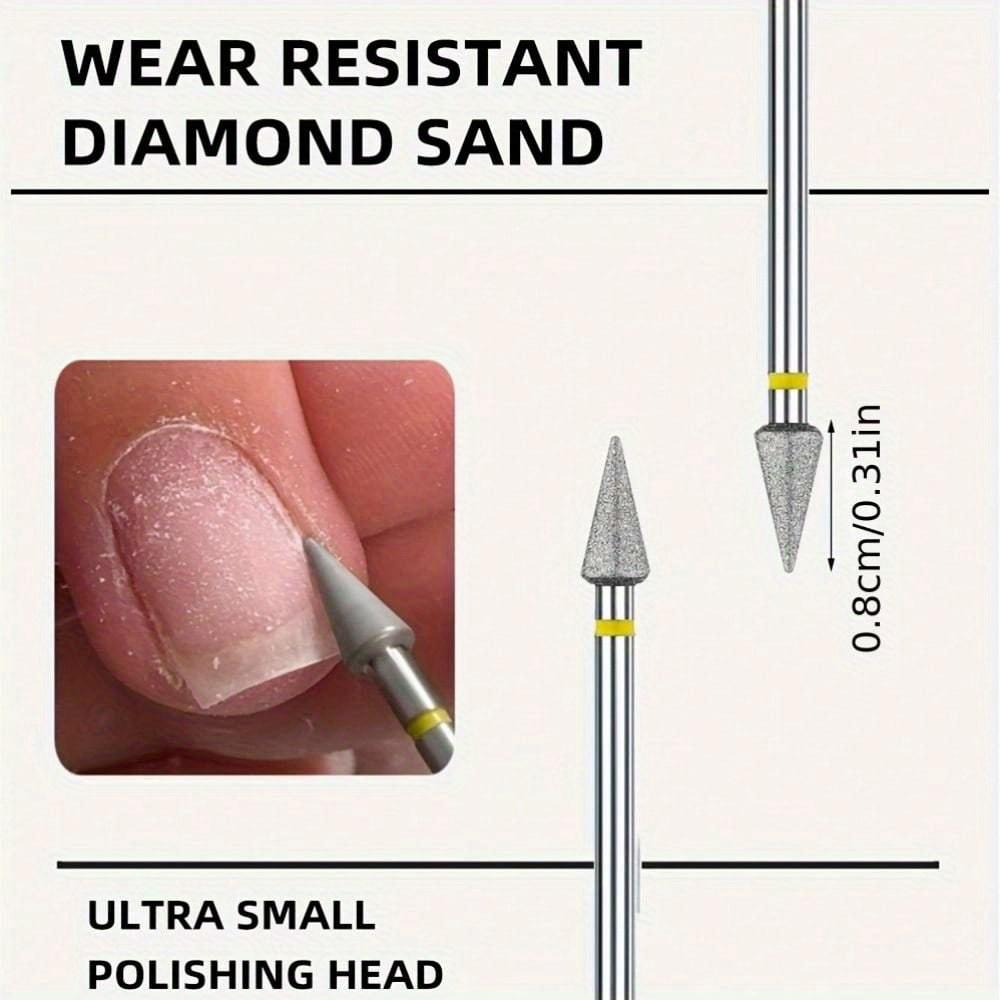 1pc Nail Polishing Bits, Nail Drill Bits, Nail Polishing Cleaning Brush, Pedicure Remover for Acrylic Gel, Nails Polishing Tools