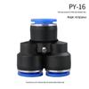 High-Pressure PE Tee & Reducer Pneumatic Quick-Fit Fittings for Air Pipe