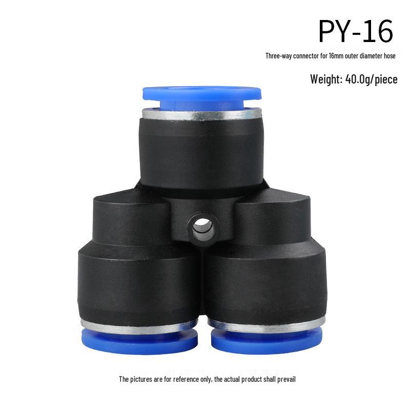 High-Pressure PE Tee & Reducer Pneumatic Quick-Fit Fittings for Air Pipe