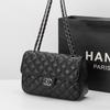 Xiaoxiangfeng Echte Leder Damen Tasche Gitter Kette Neue Modische Vielseitige Schulter Hochwertiges Gefühl Klassische Crossbody