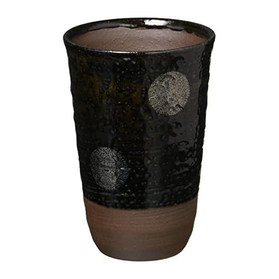 Nishikai Pottery Arita Ware Free Cup Tenmoku Maru Pattern Silver 72876