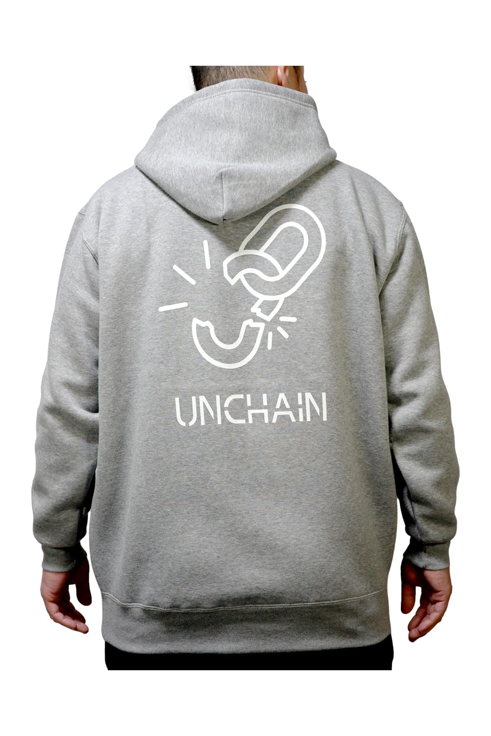 

Пуловер-парка Unchain с флисовой подкладкой, цвет меланж [UNCHAIN] 10,0 унций (М, Грей)