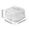 Transportador de Pasteles de Viaje Reutilizable Almacenamiento de Alimentos con Tapa y Asa Contenedor de Transporte de Pasteles de 10 Pulgadas para Tarta Cupcake Postre Muffin Bollo
