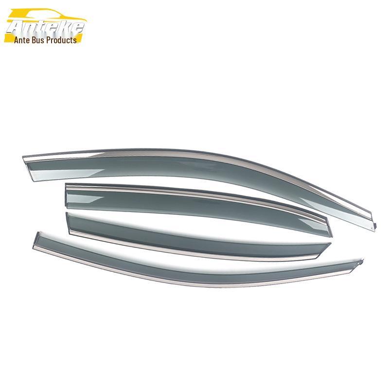 3D Stainless Steel Rain Guards & Sun Visor Trim for 11-17 Passat