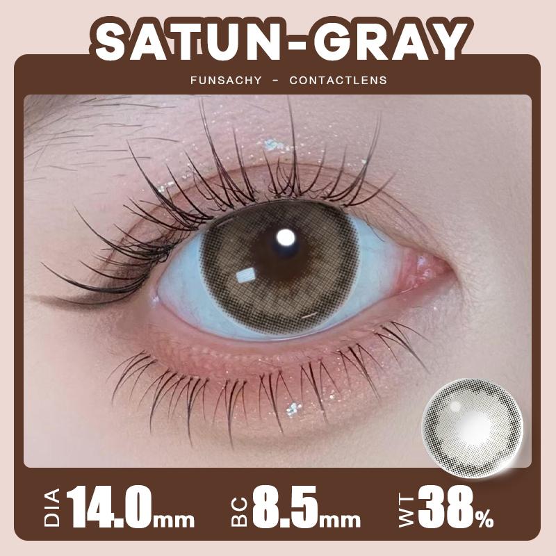 FUNSACHY Colored Lenses 1pair Brown Natural Eye Makeup Contacts Gray Pupils Blue Green Lens Yearly Fashion Cosmetics SoftLens
