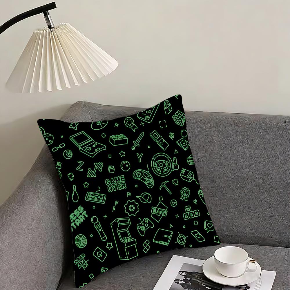 Game handle Cushion Cover Reversible Plush Pillow Cover – For car, sofa, bedroom, perfect as a gift.
