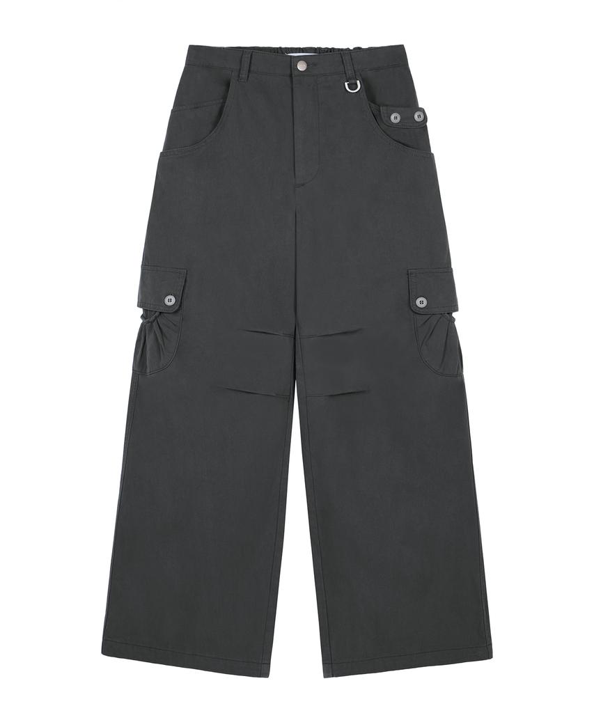 ROCKCAKE Draw Pocket Work Pants - Charcoal