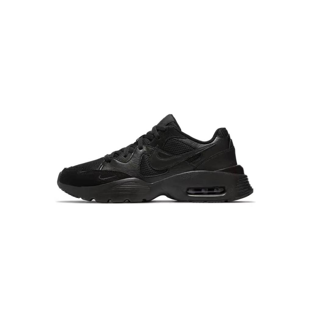 Nike Air Max Fusion Slip Resistant Abrasion Resistant Low Top Running Shoes Men's Beige Black CJ1670-001(Team882)