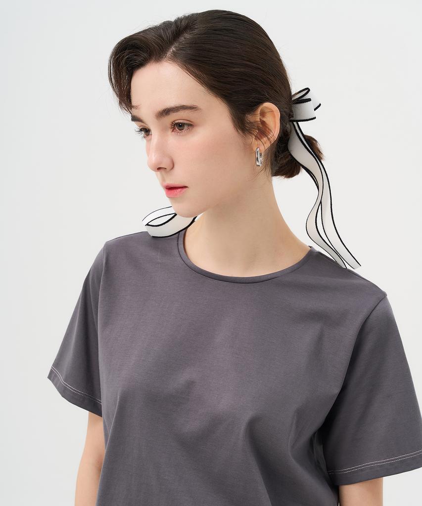Pelimela Pansy Shinee T-Shirt (Charcoal)